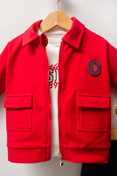U.S. Polo Assn. U.S. Polo Assn Baby Boy Red Baby Sets