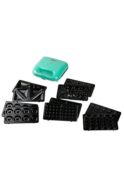 Domo Aparat de sandvișuri 5 în 1, DOMO, Snack Party, turcoaz