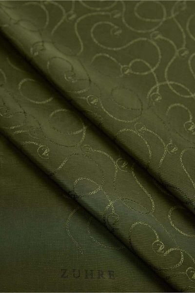 Zühre Khaki Flaming Scarf 0084