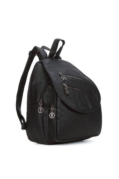 Newish Rucsac și umăr cu curea reglabilă din piele pentru femei