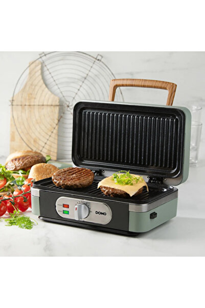 Domo Aparat de sandvișuri 3 în 1, DOMO, Aparat de gustări, verde pastel