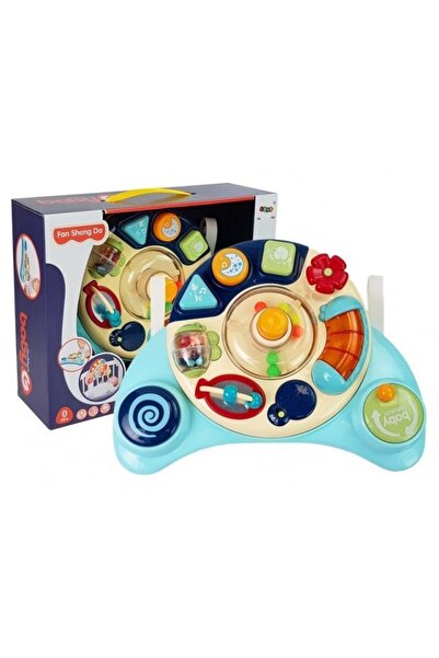 REBELS Interactive Toy for Babies – Musical Panel with Animals, Blue