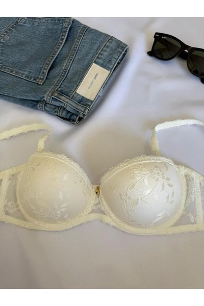 ENDAMIM Lace Bra with Unpadded Support - 7001