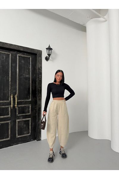 Haticepalas Gabardine Shalwar Trousers
