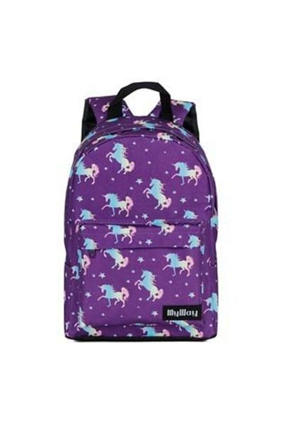 My Way Kindergarten Backpack Purple with Unicorn Design - My Way