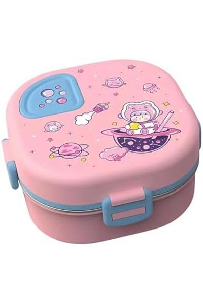 Twisoo Stainless Steel Bento Lunch Box (Pink)