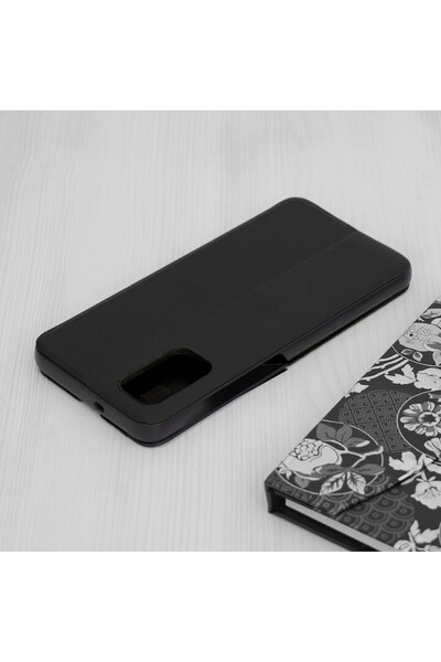 Gear Husa pentru Samsung Galaxy A13 5G/A04s, Intelisafe, M13, Piele ecologica, Intense Dark