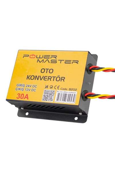 Powermaster PM-8202 24V Dc / 12V Dc 30 Amper Oto Konvertör