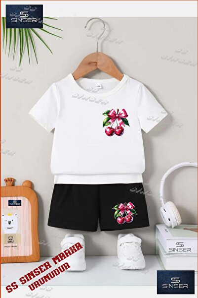 SS SİNSER Children's Unisex “Cherry Green Handle with Ribbon“ Special Printed...