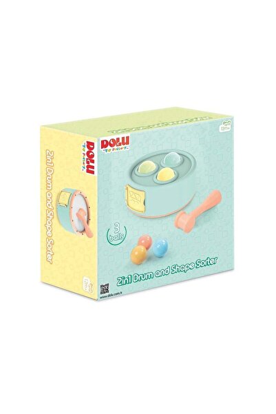 DOLU OYUNCAK 5193 Toy 2 in 1 Drum and Ball Game