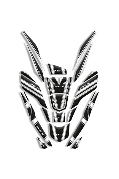 MOTOSEPETİM PCX TANK PAD FULL BODY KIT SET (2021/2024) PCX 125-150 UYUMLU 11