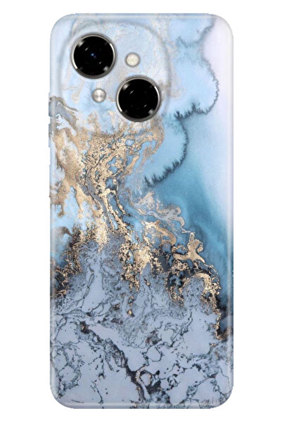 TECNO Spark Go 1 2025 6.67" Kılıf Renkli Silikon Baskılı TPU Antic Marble