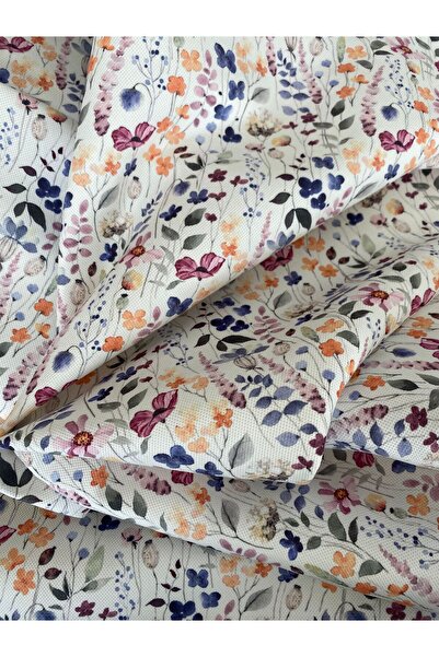 Favor Suluboya Çıtır Çiçekler 2 Desenli Kumaş