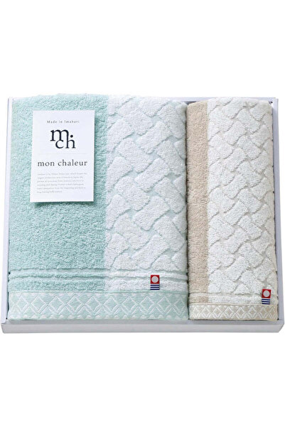 OEM Imabari Towel Set – 1 Bath Towel + 1 Face Towel, Gift Wrapped, Made in Japan