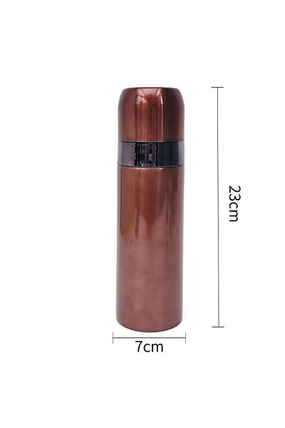 B4U Children's water thermos, with lid, metallic brown, 500 ml RT-0882