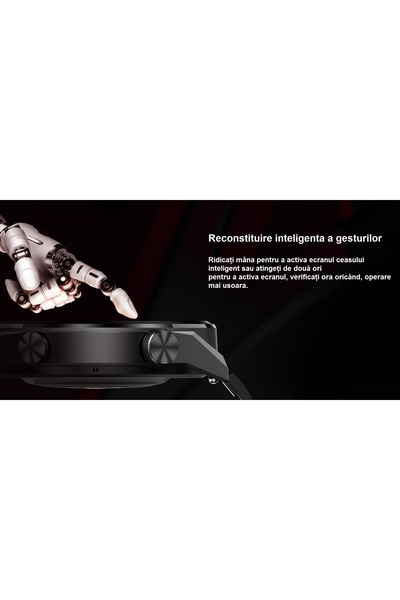 Smart Vibe DT™ WATCH3 MATE - Έξυπνο ρολόι κλήσεων Bluetooth, GPS Track, Fitness Tracker, Μεταλλικό και σιλικόνης, γκρι