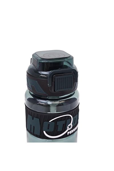 B4U Kids water bottle, pop-up flip-top with straw, with grip and handle, green, 610 ml G759