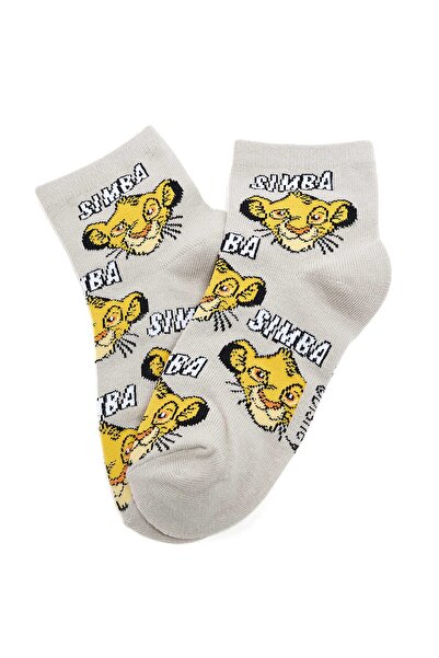 R&B 3 Pack Lion Print Ankle Socks