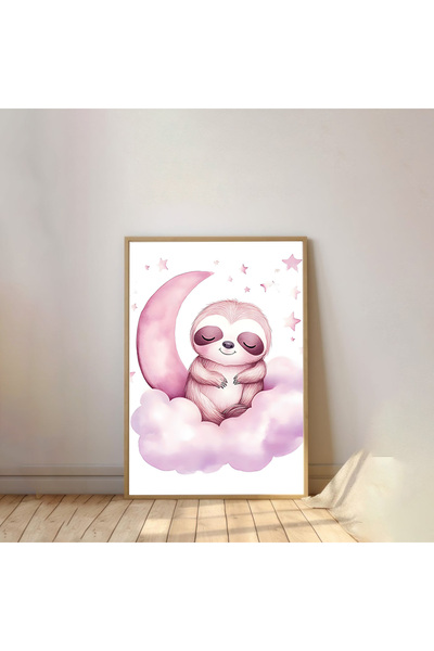 Dekorsiahome Πίνακας Παιδικού Δωματίου με Ξύλινο Πλαίσιο Μονοκόμματο TK0972