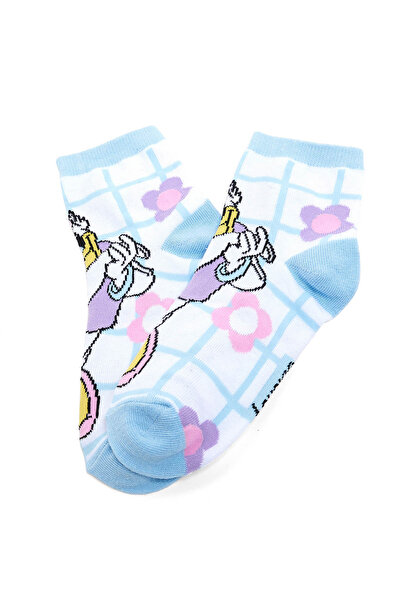 R&B 3 Pack Daisy Print Ankle Socks