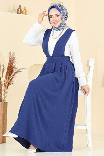 ModaMerve Kaplama Kemerli Jile Takım PL9152-MS İndigo