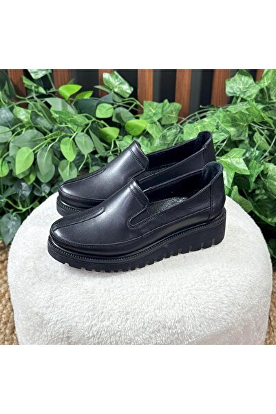 MEY Inside Outside Natural Leather Classic Thick Sole Loafer Ballet M1194