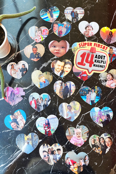 Genel Markalar 14 Adet Kalpli Magnet Fotoğraflı Resimli Buzdolabı Magneti (6 ...