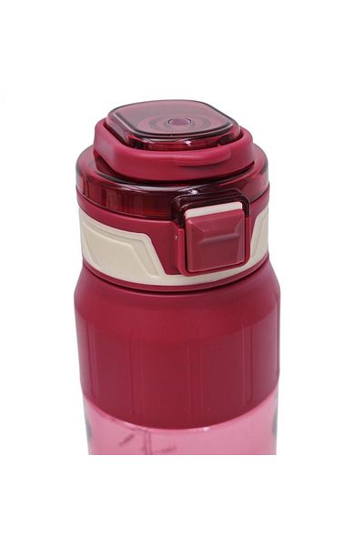 B4U Children's school water bottle, pop-up flip-top, sports, with grip, red, 1000 ml YHSQ2455