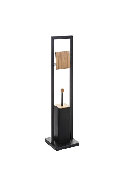 5FiveSmart Suport WC cu perie 5Five Natureo, cu suport hartie igienica, metal...