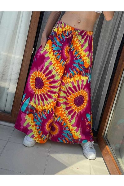 valewomen Wide Leg Woven Viscose Pocket Pants