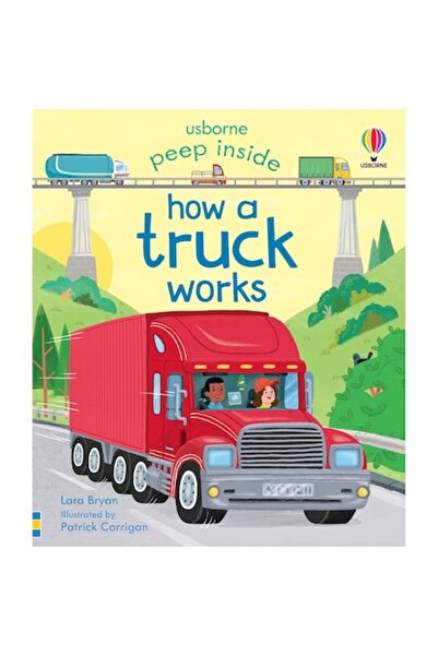 Usborne Παιδικό Βιβλίο - Κουμπώστε για να δείτε πώς λειτουργεί ένα φορτηγό