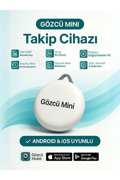 Gözcü Mobil Mini Ios Android Compatible Airtag Momentary Backward Location Gps Vehicle Motor Child Smart Tracker