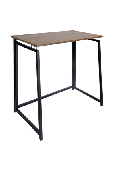 zola Folding desk, metal frame, industrial style, MDF, easy to assemble, 80 x 40 x 75 cm, brown/black