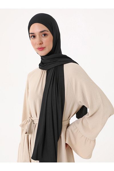 Tuva Premium Combed Cotton Shawl - Black -