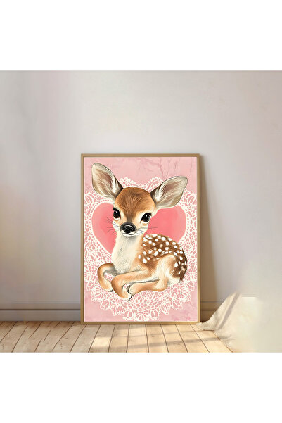 Dekorsiahome Πίνακας Παιδικού Δωματίου με Ξύλινο Πλαίσιο Μονοκόμματο TK0989