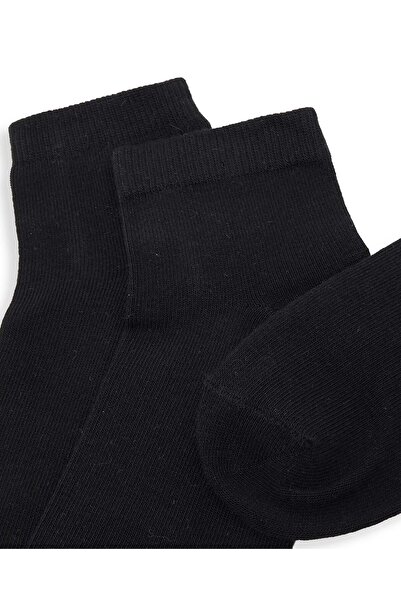 R&B Black Boy 3 Pack Solid Ankle Socks