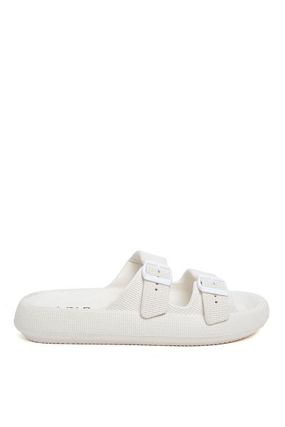 R&B Textured Buckle Detail Slides