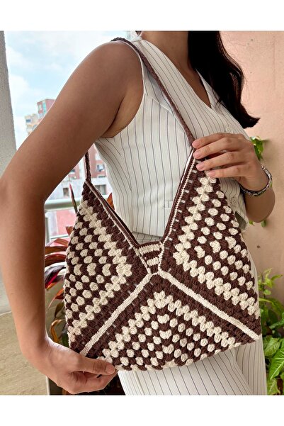 Hobihanem Tuhafiye El Yapımı Örgü Omuz Çantası