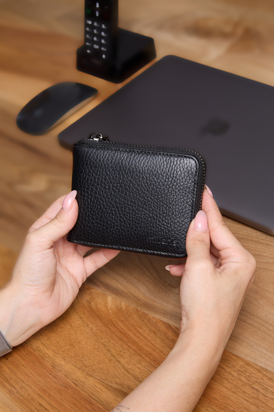 Milian's 3789 Πορτοφόλι Unisex από γνήσιο δέρμα με οριζόντιο φερμουάρ