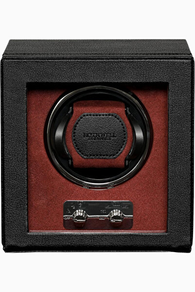 ROTHWELL Single Luxury Watch Winder, Quiet Motor, Leather Finish, Adjustable Tpd Settings