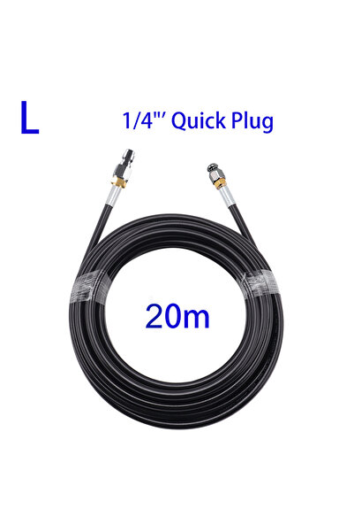 Choice8 1-4 Quick Plug 20m Sewer Drain Water Cleaning Hose Sewage Pipe Blkage...