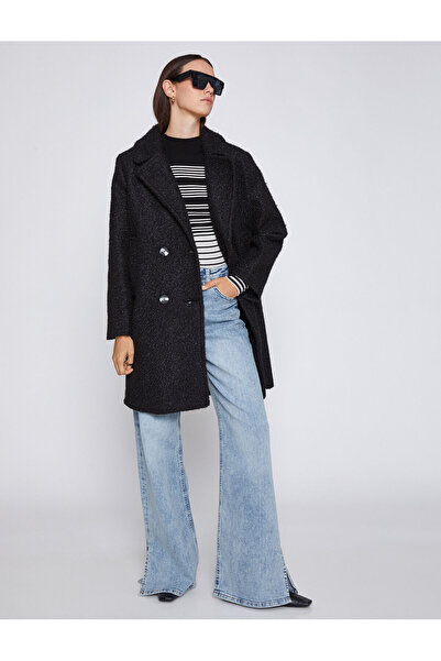 Koton Double Breasted Button Coat