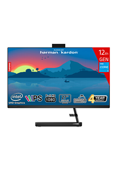 LENOVO i5-12450H 16 GB 1 TB 27 FHD IPS Freedos F0GJ0129TR-161 Klavye+Mouse Siyah