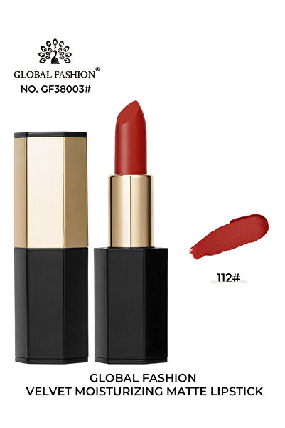 global fashion Матово червило Velvet Moisturising Global Fashion #112