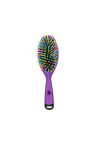 global fashion Perie pentru descalcirea parului, cu peri ondulati, 7081, negru/multicolor