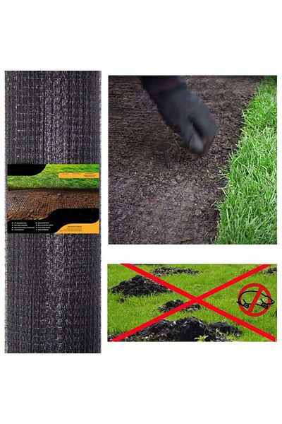 SERSIMO Garden netting against pests and moles, 30g/m2, 2x50 meters, black