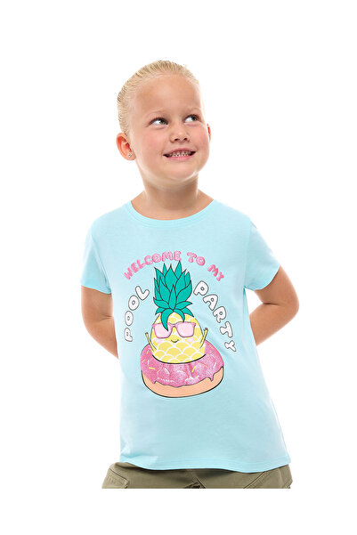 R&B Printed T-Shirt with Crew Neck and Short Sleeves