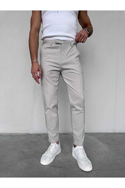 TÜZeMEN Button Detailed Ankle Length Pencil Pants