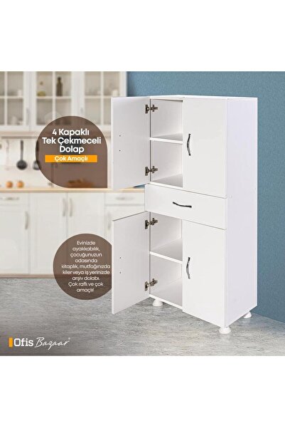 my design eviniz için en özel tasarımlar Çok amaçlı dolap & 4 Kapaklı Tek çekmeceli
