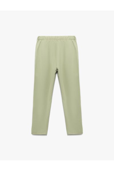 Koton Pantaloni din viscoză cu șireturi elastice cu talie reglabilă